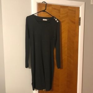 Calvin Klein Gray Sweater Dress